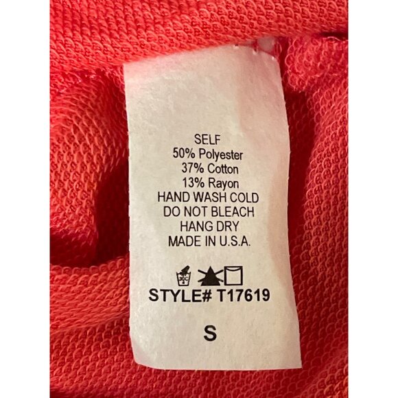 White Birch Womens Pink Keyhole 3/4 Sleeve Top S - Picture 4 of 4